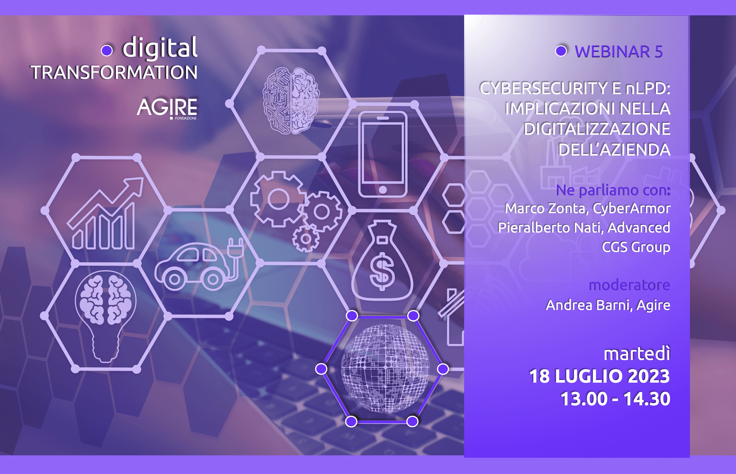 WEBINAR: CYBERSECURITY E nLPD: implicazioni nella digitalizzazione dell'azienda