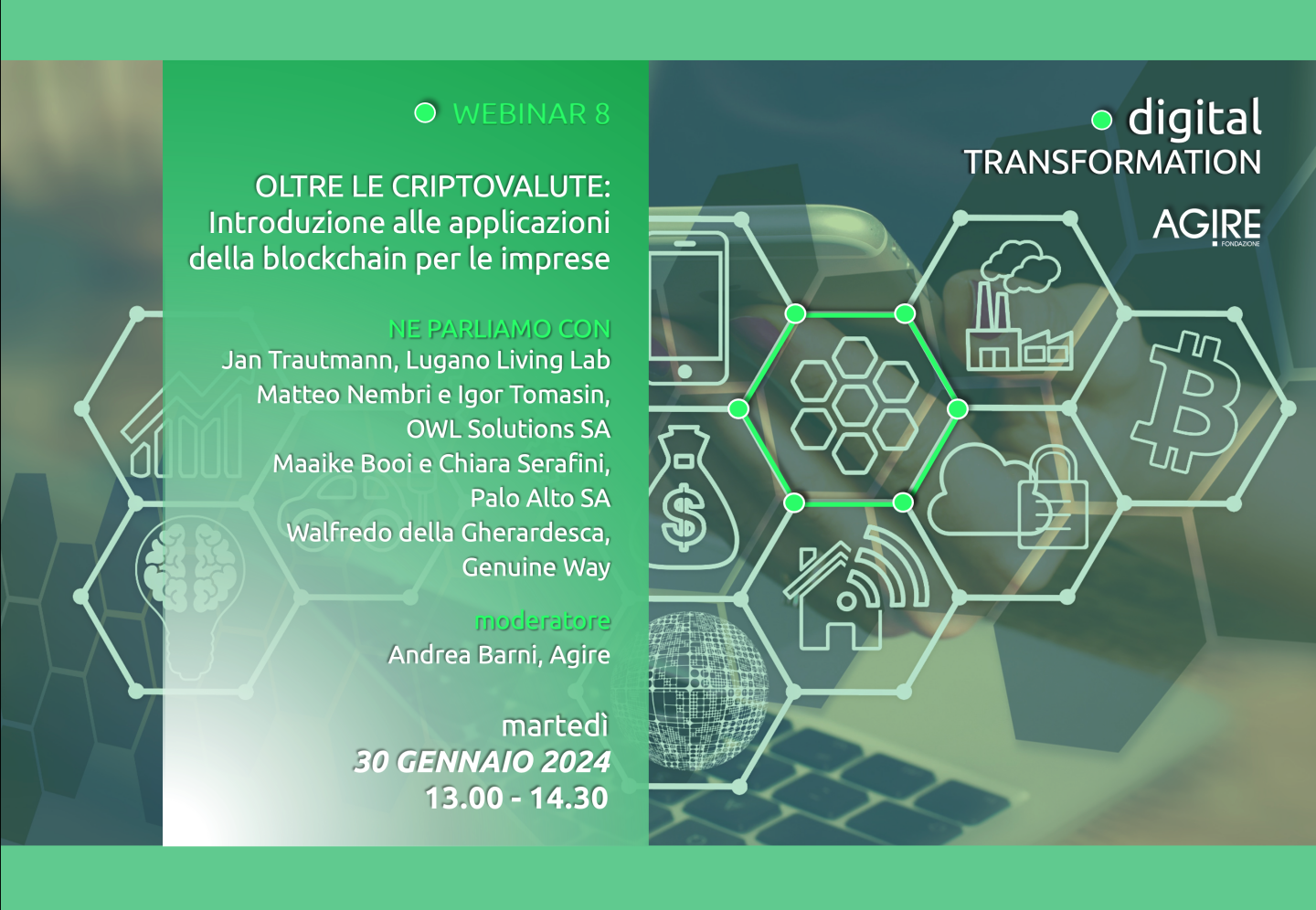 Webinar OLTRE LE CRIPTOVALUTE: introduzione alle applicazioni della blockchain per le imprese