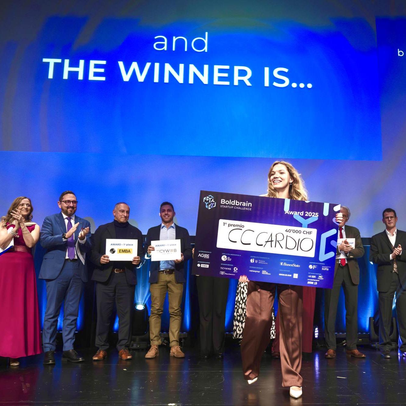 Award Ceremony Boldbrain 2026, Winner Team: CCCardio